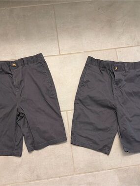 French Toast Boys Dark Gray School Uniform Shorts Size 12 Lot of 2